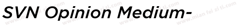 SVN Opinion Medium字体转换